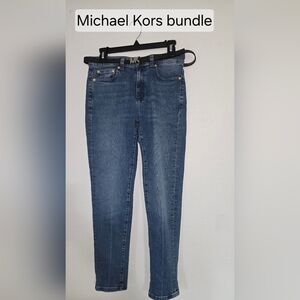MK Women's Jeans And MK Belt Size 6